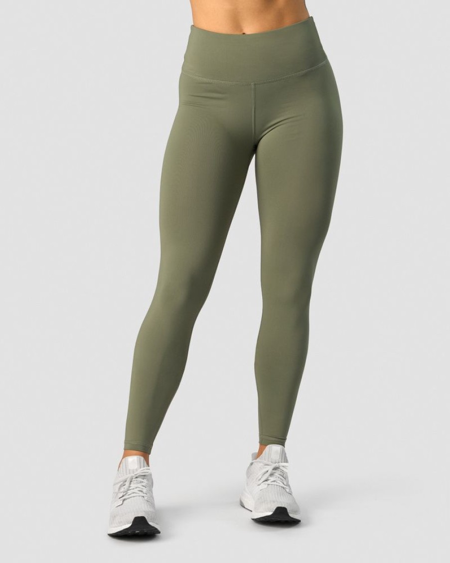Dame ICIW Tights & Leggings | Classic V-Shape Tights Tall Dk Dusty Green