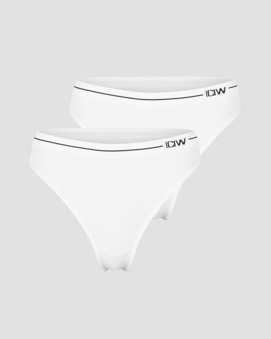 Dame ICIW Seamless | Everyday Seamless Thong 2-Pack White