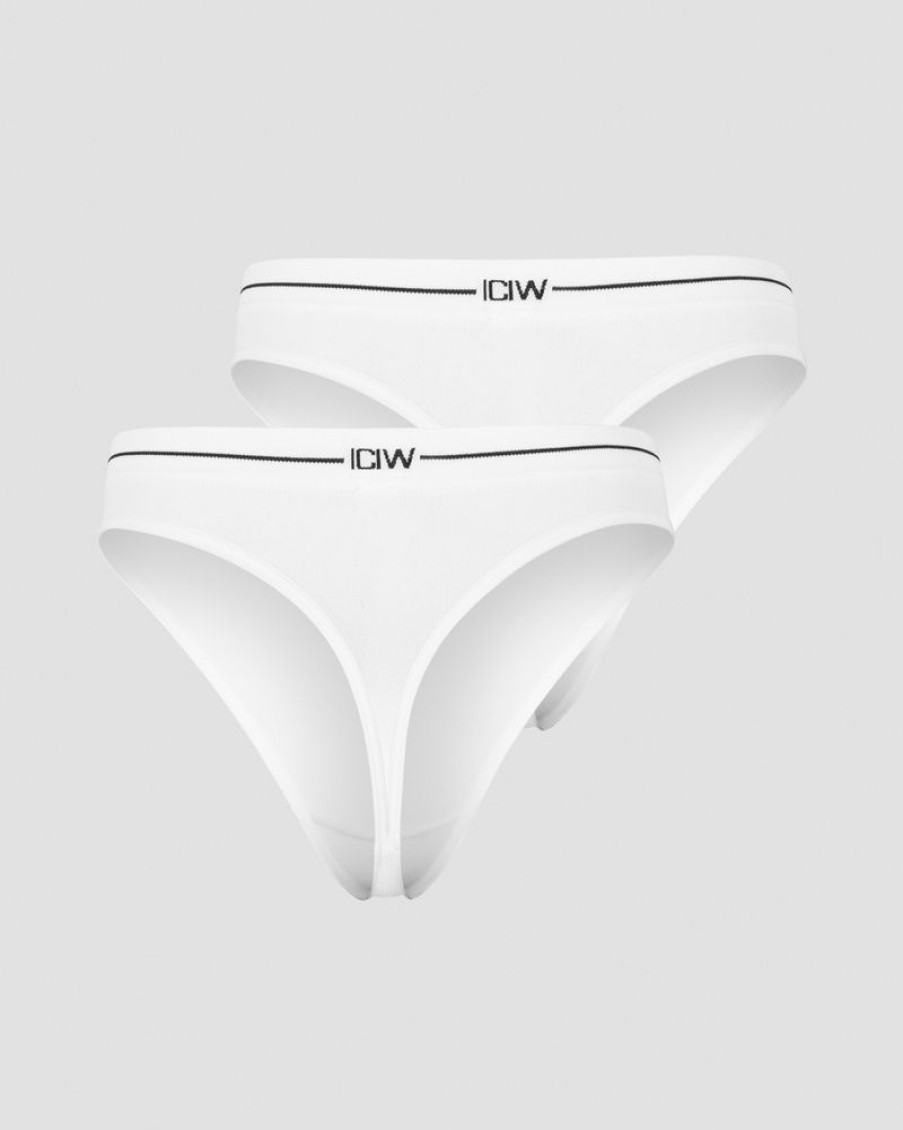 Dame ICIW Seamless | Everyday Seamless Thong 2-Pack White
