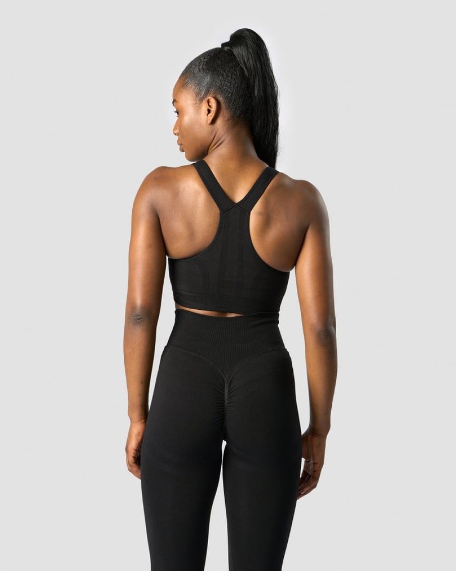 Dame ICIW Sport-Bh | Rush Seamless Sports Bra Black