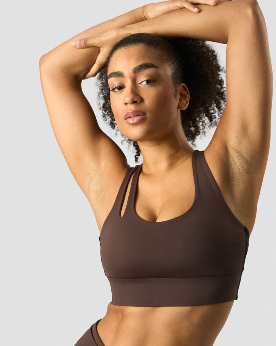 Dame ICIW Sport-Bh | Stance Sports Bra Dark Brown