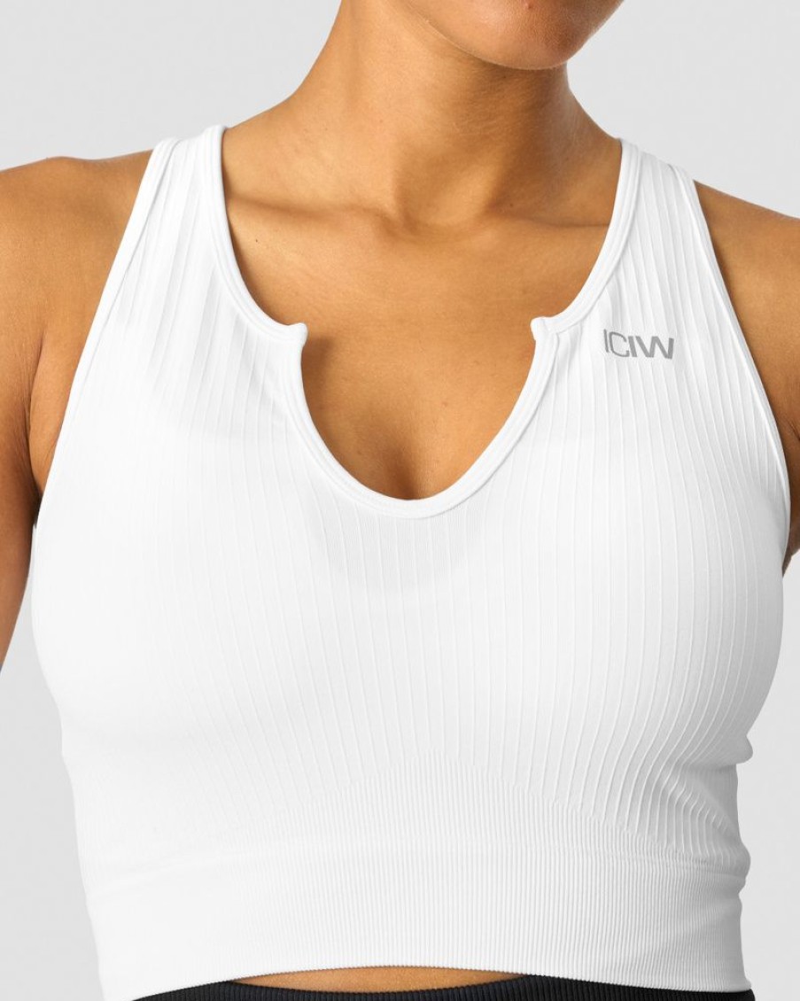 Dame ICIW Seamless | Ribbed Define Seamless Tank Top White