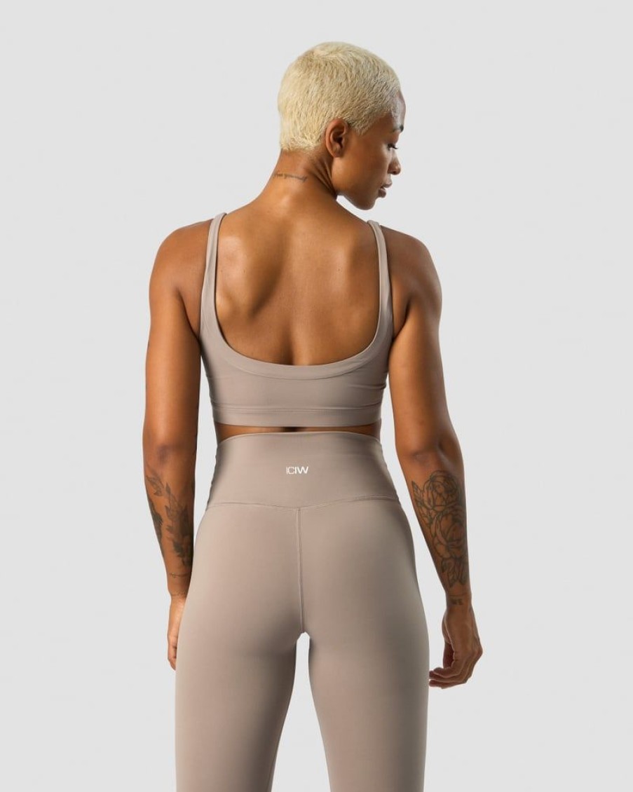 Dame ICIW Sport-Bh | Nimble Sports Bra Greige