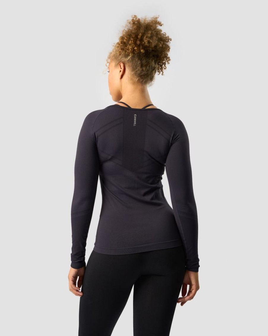 Dame ICIW Seamless | Everyday Seamless Ls Dk Graphite