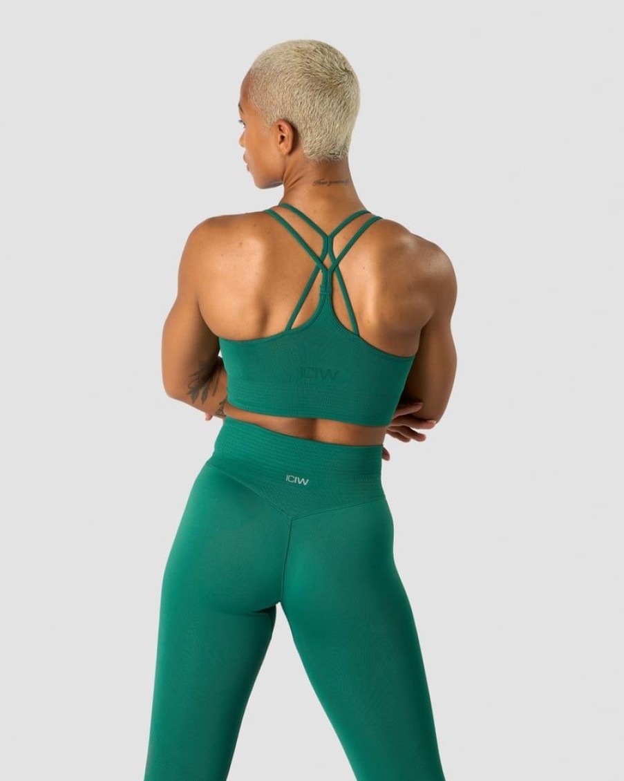 Dame ICIW Sport-Bh | Define Seamless Sports Bra Winter Green