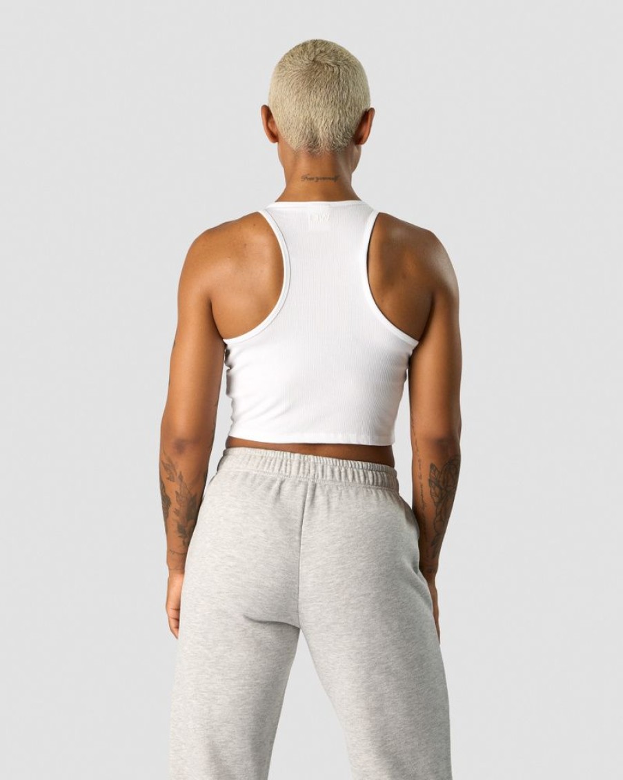 Dame ICIW Topper | Nimble Cropped Tank Top White