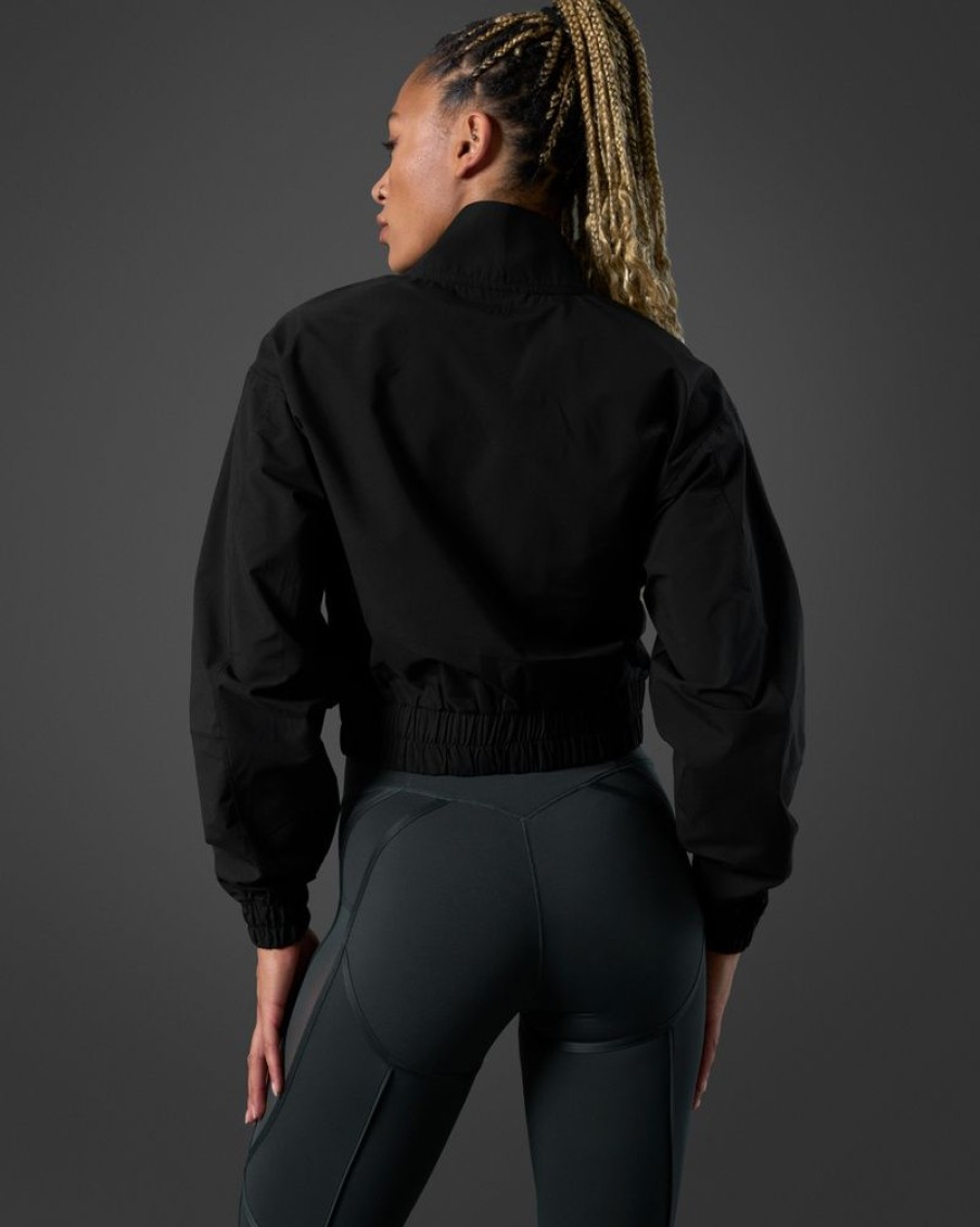 Dame ICIW Langermet | Reboot Cropped 1/4 Zip Black