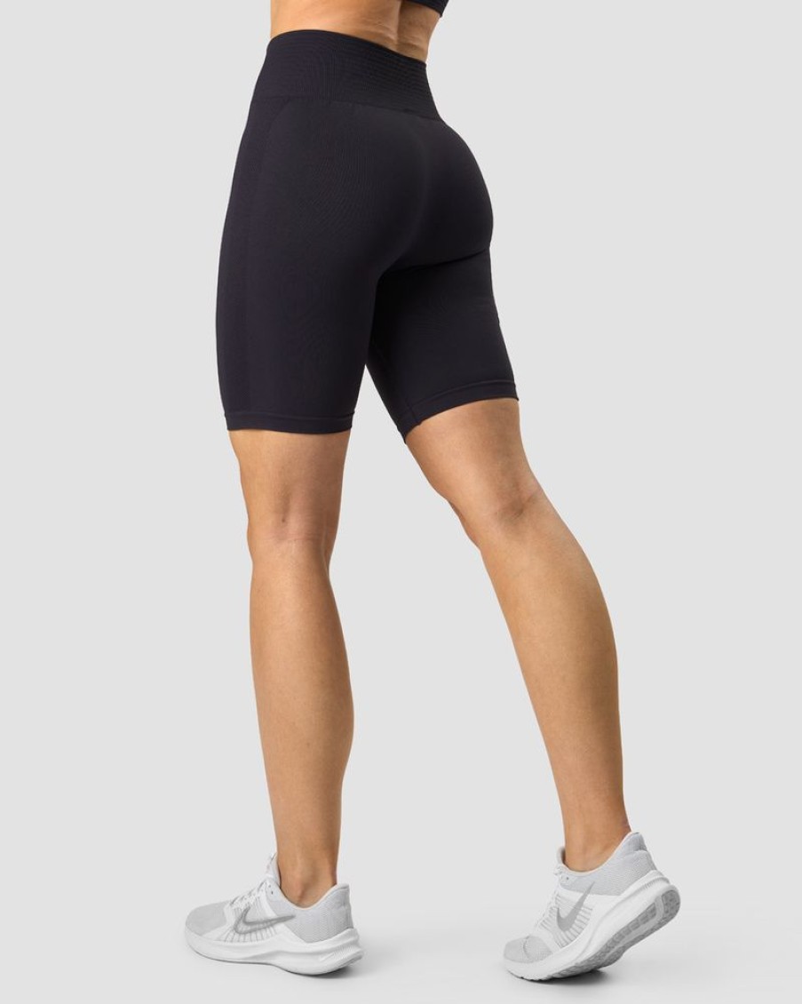 Dame ICIW Seamless | Define Seamless Pocket Biker Shorts Dk Graphite