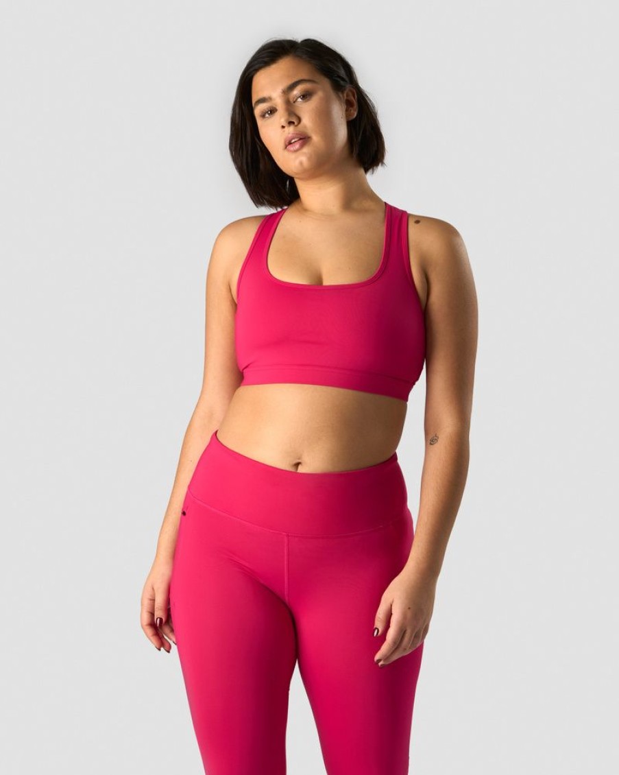 Dame ICIW Sport-Bh | Classic Sports Bra Hyper Pink