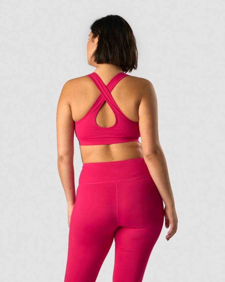 Dame ICIW Sport-Bh | Classic Sports Bra Hyper Pink