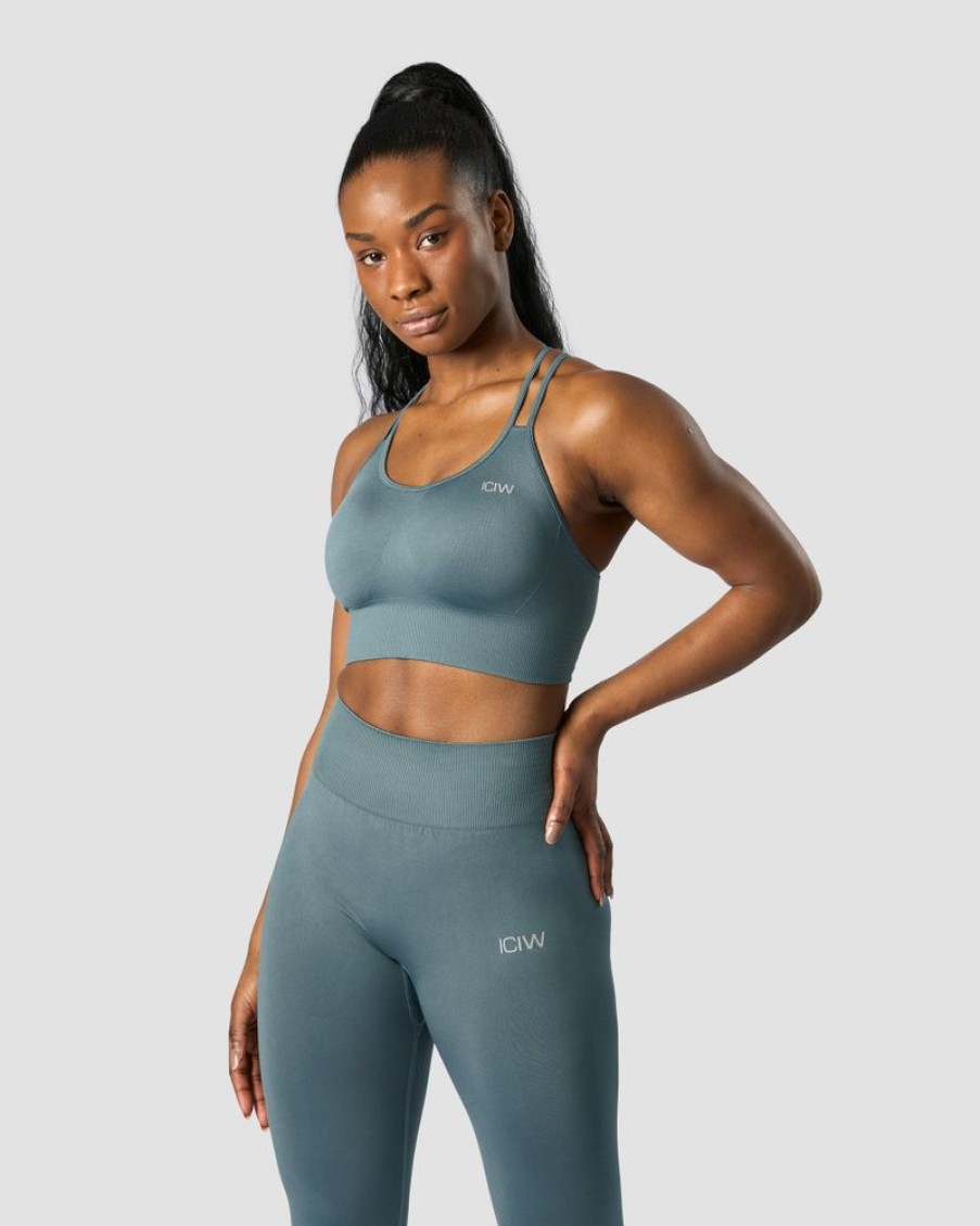 Dame ICIW Sport-Bh | Define Seamless Sports Bra Jungle Green