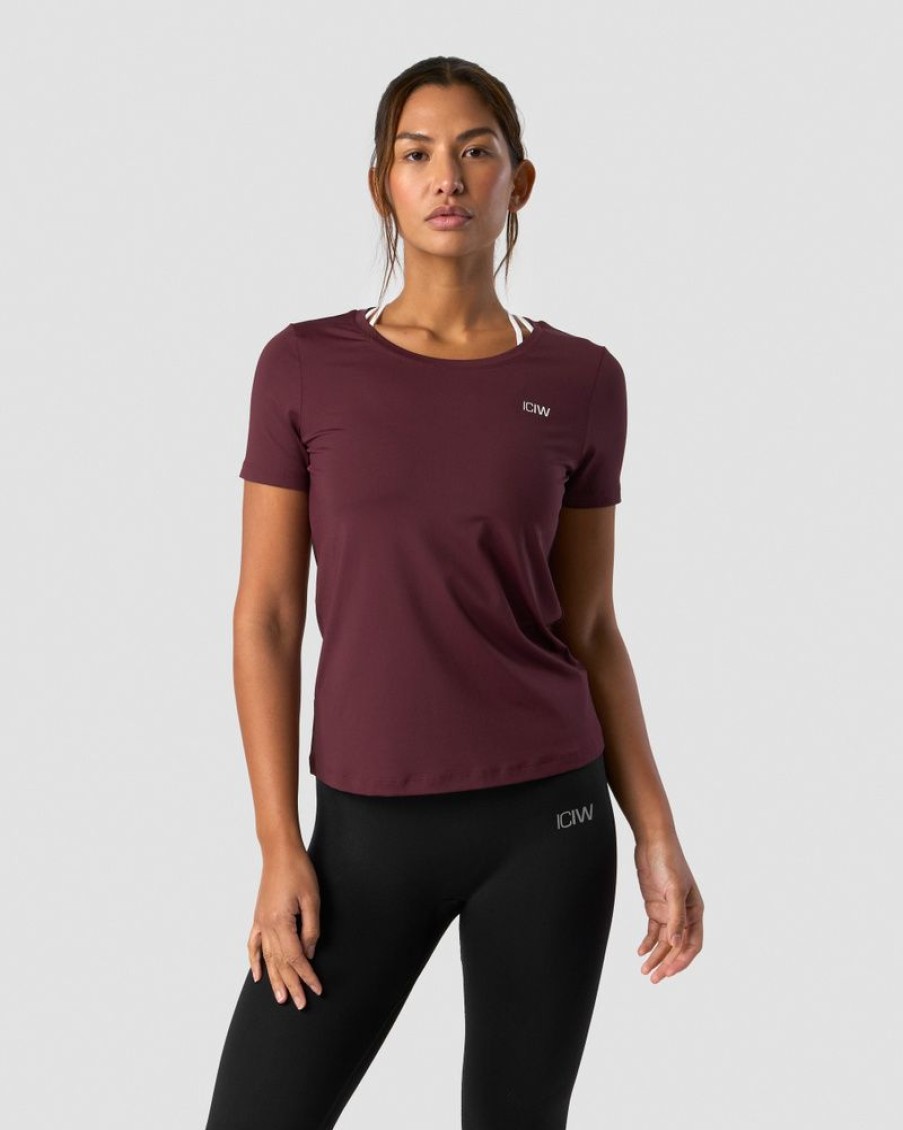 Dame ICIW T-Shirts | Training T-Shirt Wmn Burgundy