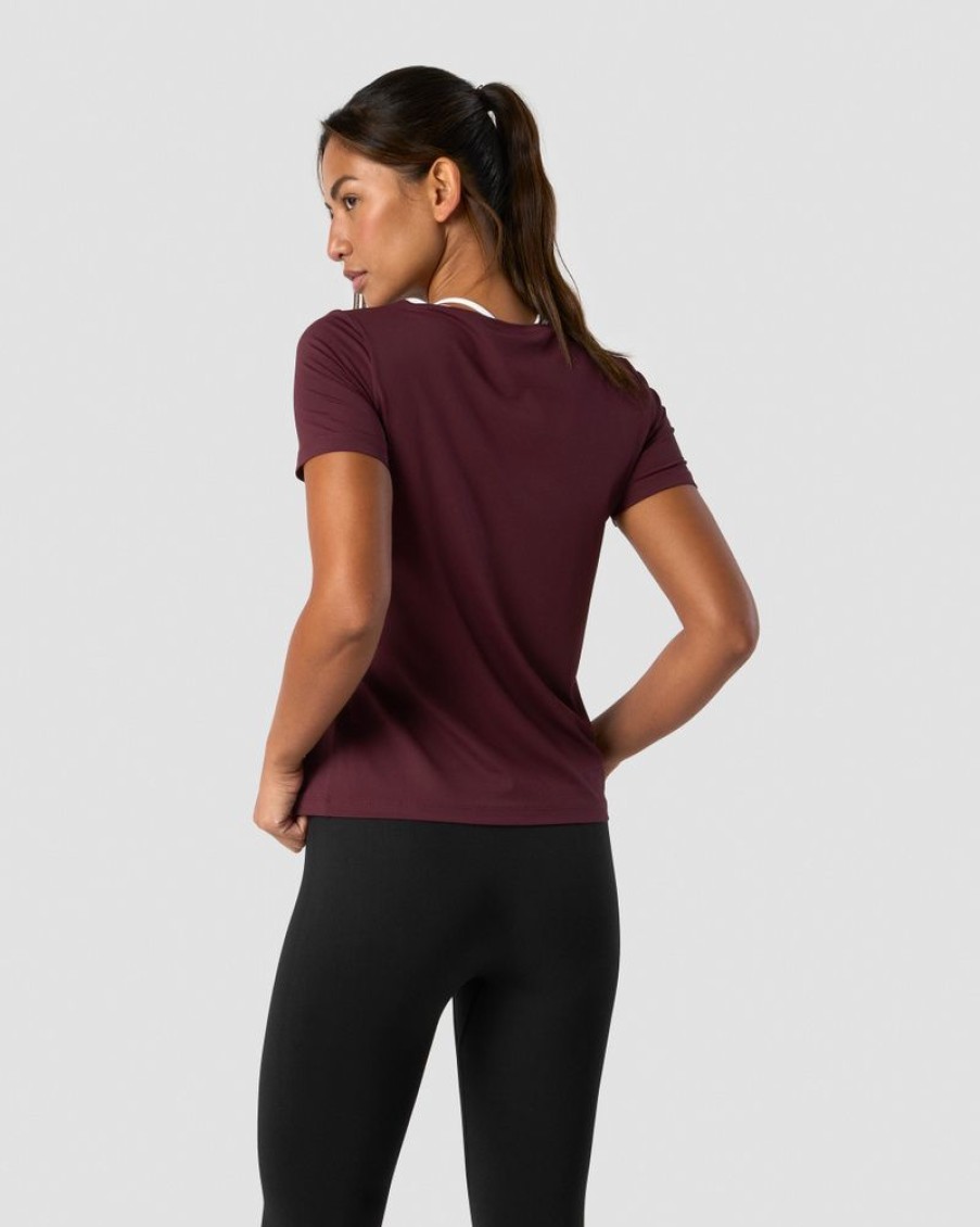 Dame ICIW T-Shirts | Training T-Shirt Wmn Burgundy