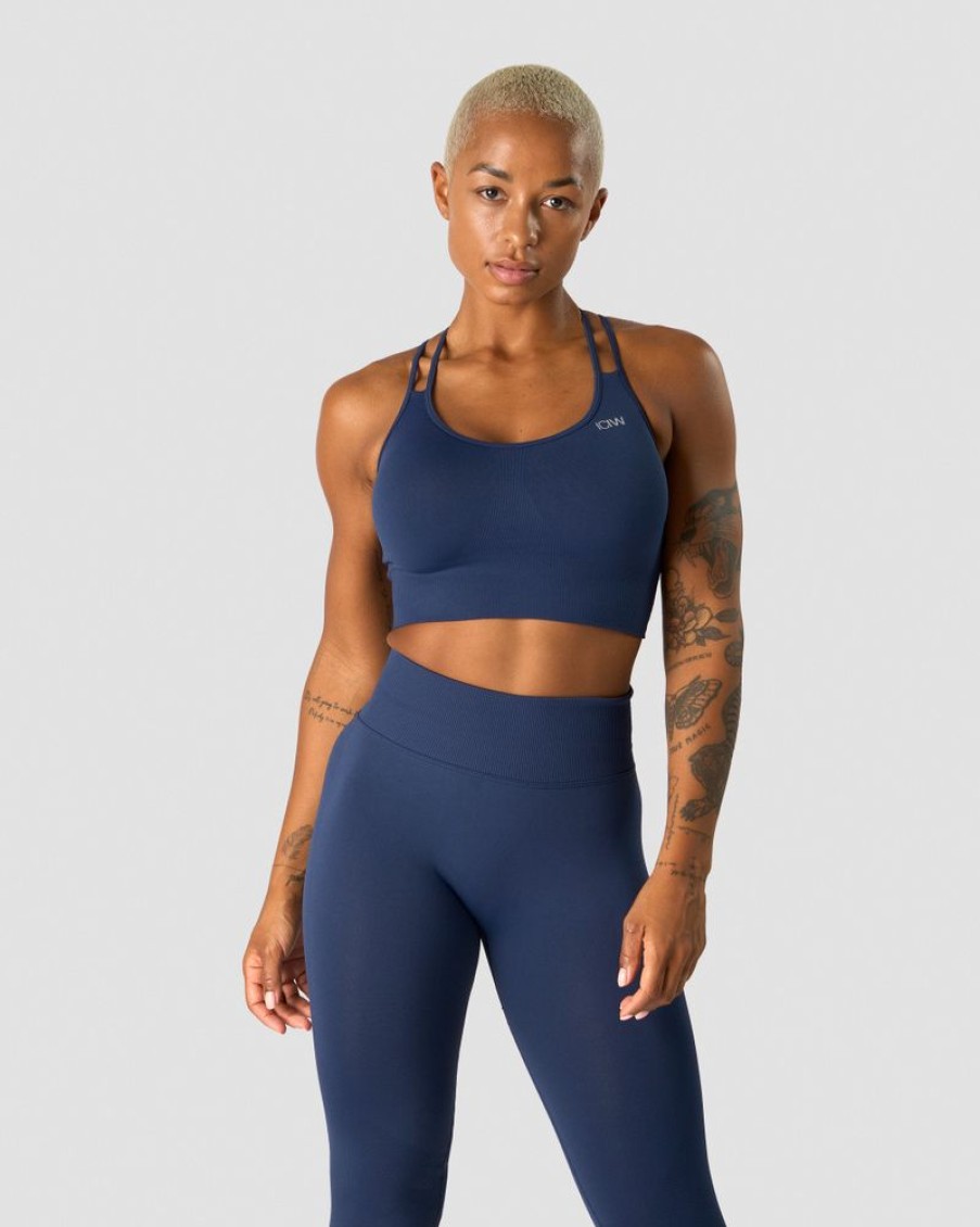 Dame ICIW Sport-Bh | Define Seamless Sports Bra Navy