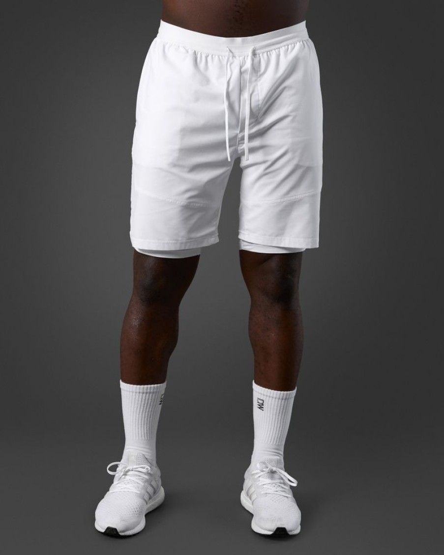 Herre ICIW Shorts | Reboot Tech 2-In-1 Shorts White