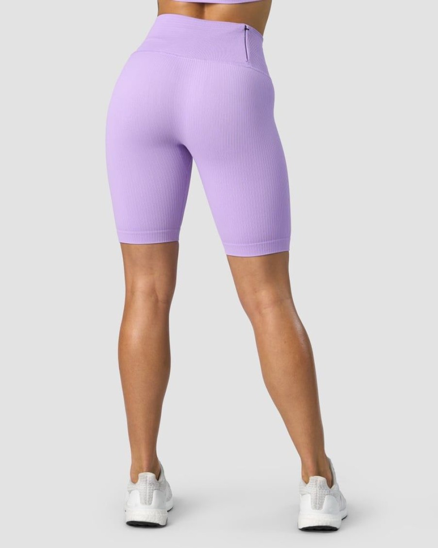 Dame ICIW Seamless | Ribbed Define Seamless Pocket Biker Shorts Lavender
