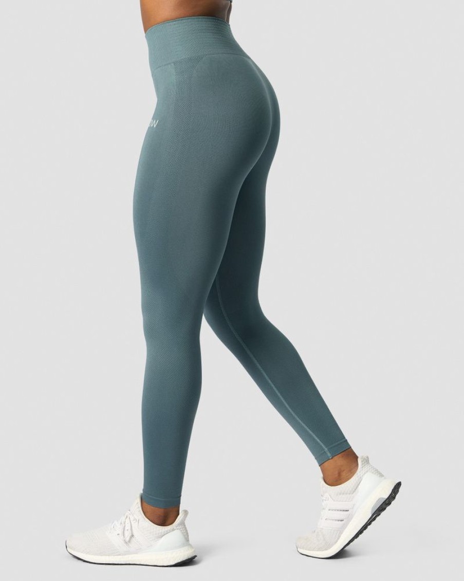 Dame ICIW Tights & Leggings | Define Seamless Tights Jungle Green Wmn