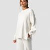 Dame ICIW Langermet | Soft Knit Oversized Crewneck White