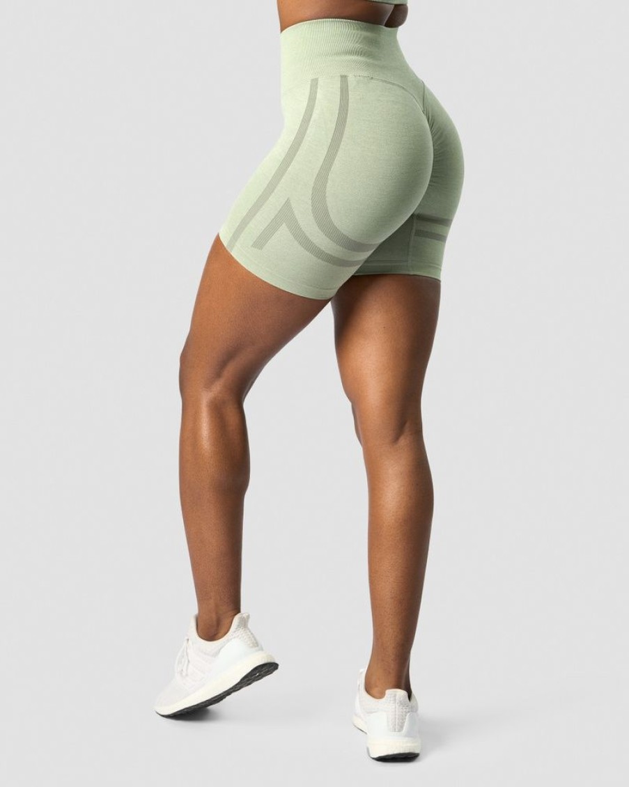 Dame ICIW Seamless | Rush Seamless Shorts Sage Green