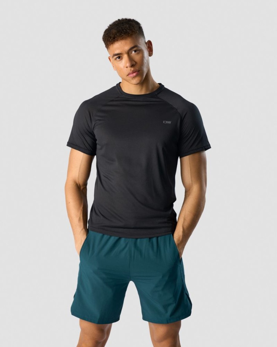 Herre ICIW T-Skjorter | Levitech T-Shirt Raglan Men Black