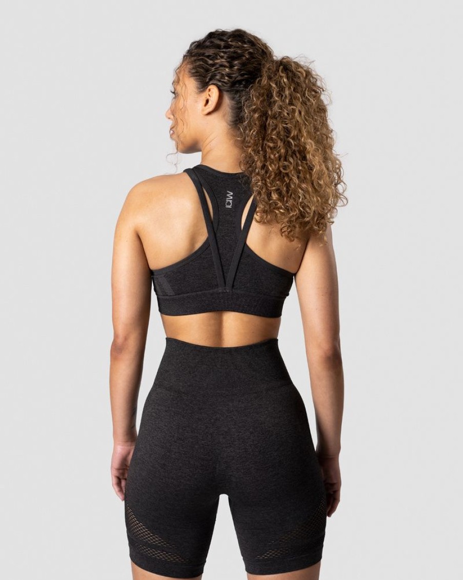 Dame ICIW Sport-Bh | Queen Mesh Icon Sports Bra Graphite Melange