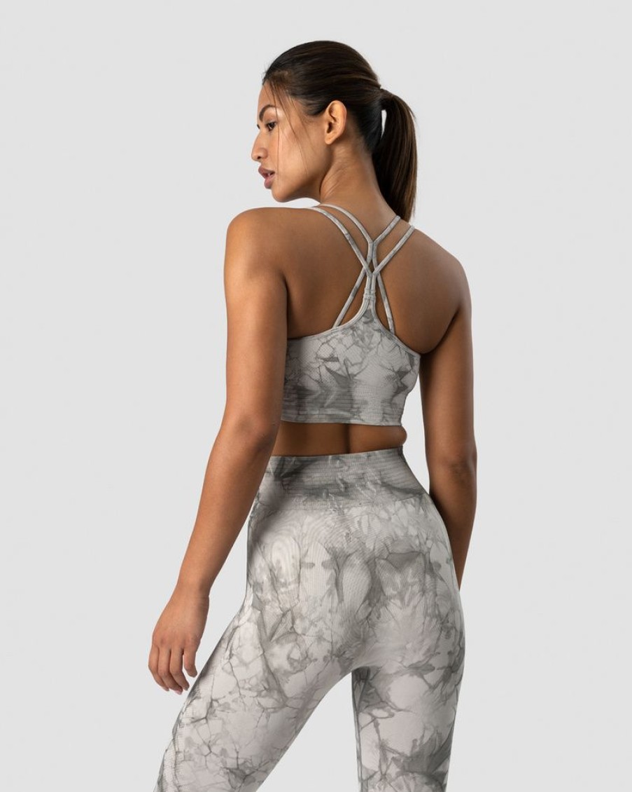 Dame ICIW Sport-Bh | Define Seamless Tie Dye Sports Bra Grey