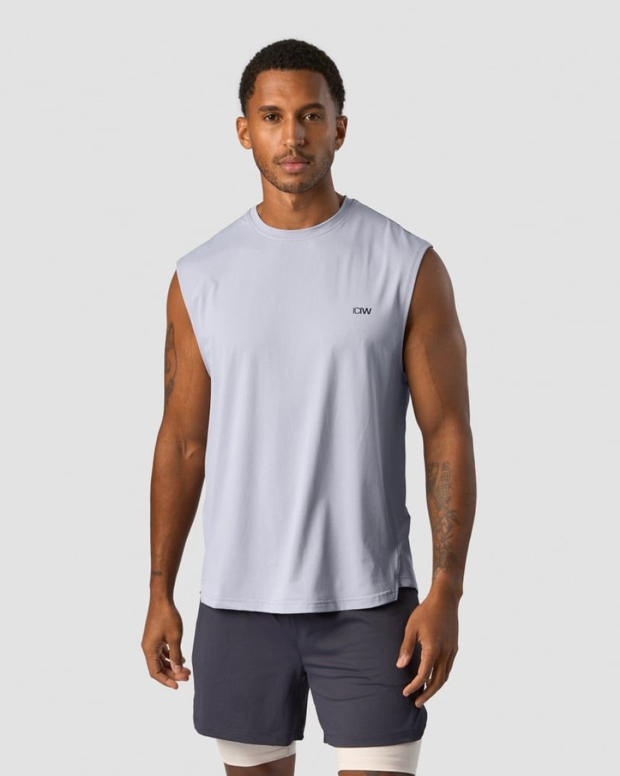 Herre ICIW T-Skjorter | Stride Sleeveless T-Shirt Men Light Blue