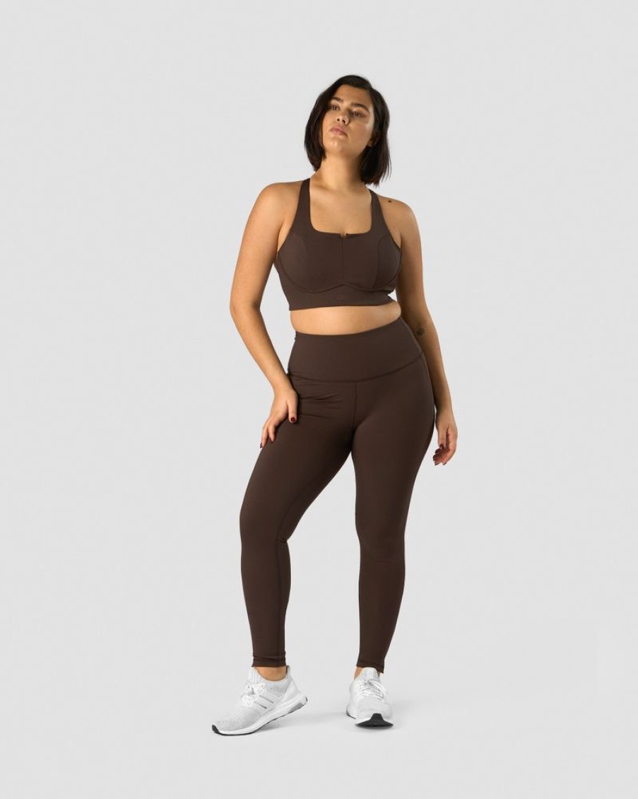 Dame ICIW Sport-Bh | Stride Sports Bra Dark Brown