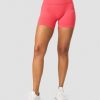 Dame ICIW Seamless | Ribbed Define Seamless Pocket Shorts Coral Red