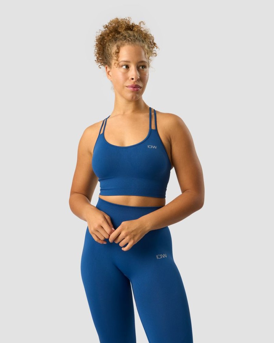Dame ICIW Sport-Bh | Define Seamless Sports Bra Dark Navy