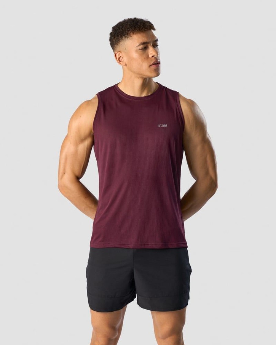 Herre ICIW Singleter | Ultimate Training Tank Men Burgundy
