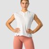 Dame ICIW T-Shirts | Training Pique Polo White/Coral Wmn