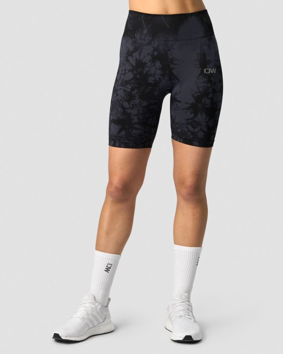 Dame ICIW Seamless | Define Seamless Tie Dye Biker Shorts Midnight