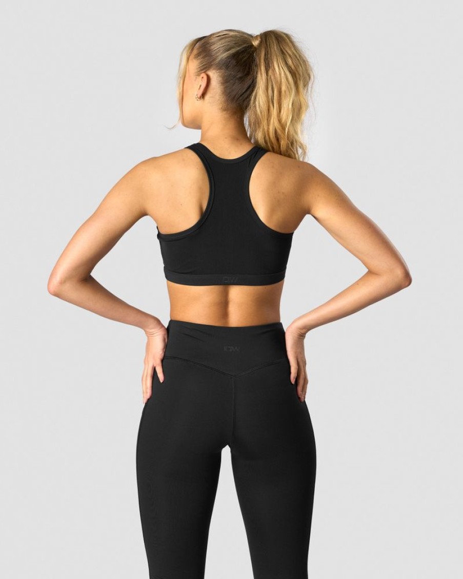 Dame ICIW Sport-Bh | Revive Mesh Sports Bra Black