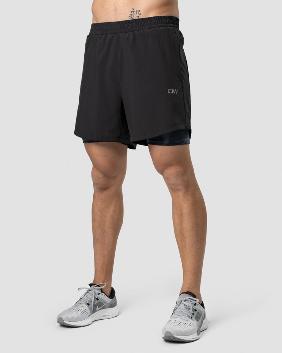 Herre ICIW Shorts | Mercury 2-In-1 Shorts Black Camo