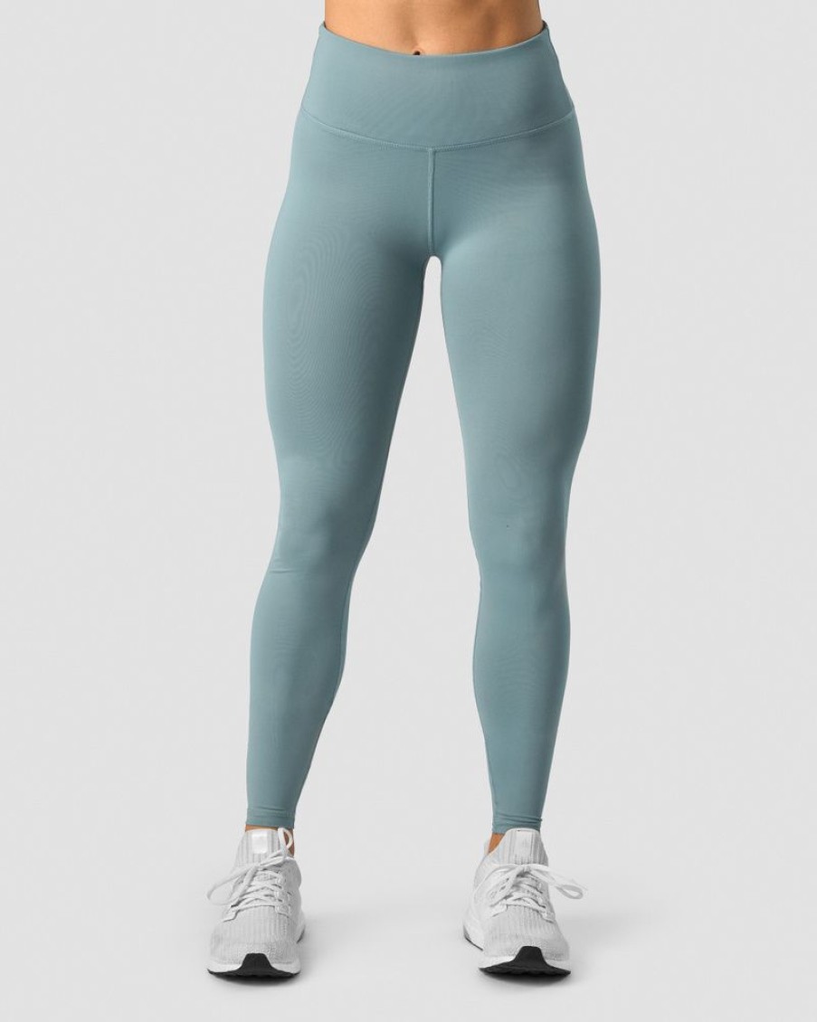 Dame ICIW Tights & Leggings | Classic V-Shape Tights Tall Steel Blue