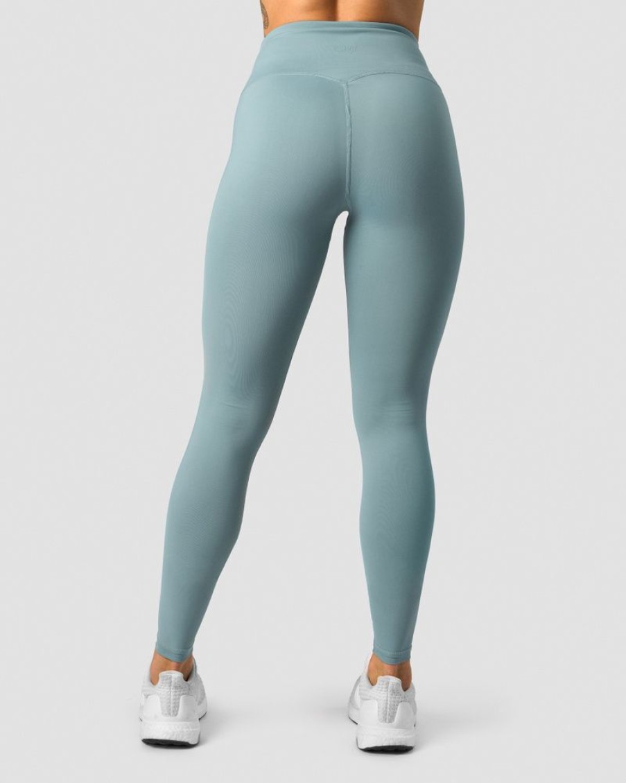 Dame ICIW Tights & Leggings | Classic V-Shape Tights Tall Steel Blue