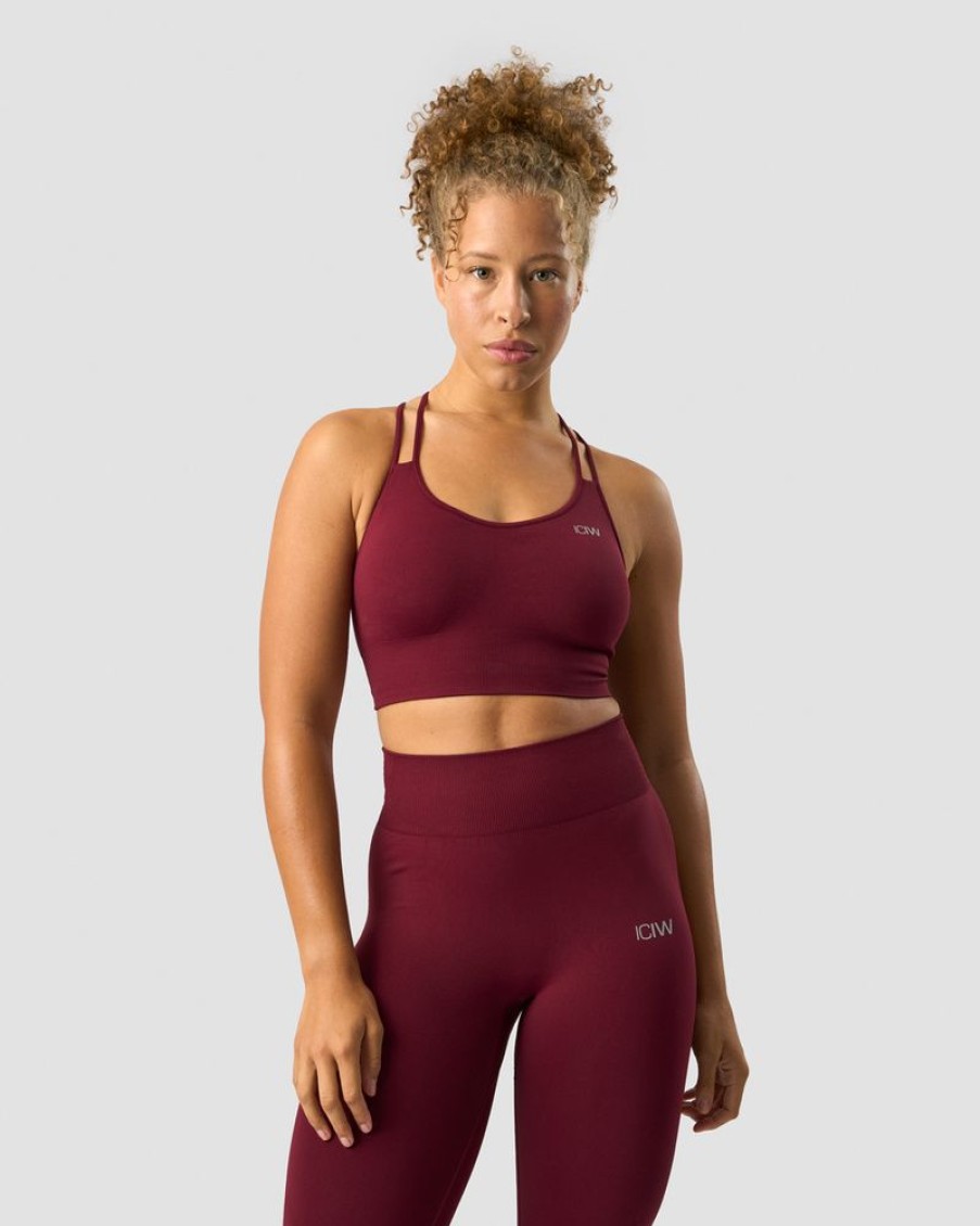 Dame ICIW Sport-Bh | Define Seamless Sports Bra Burgundy