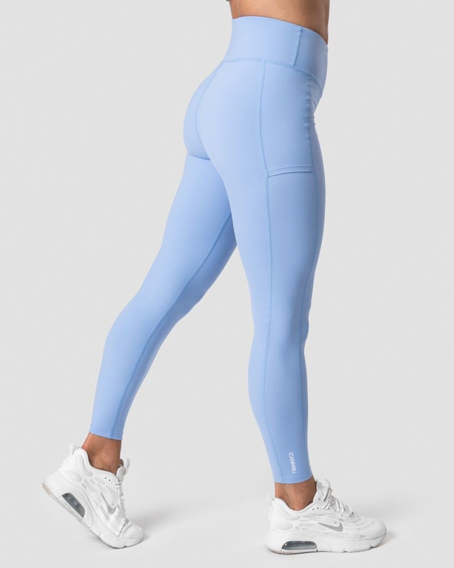 Dame ICIW Tights & Leggings | Training Tights Sky Blue Wmn