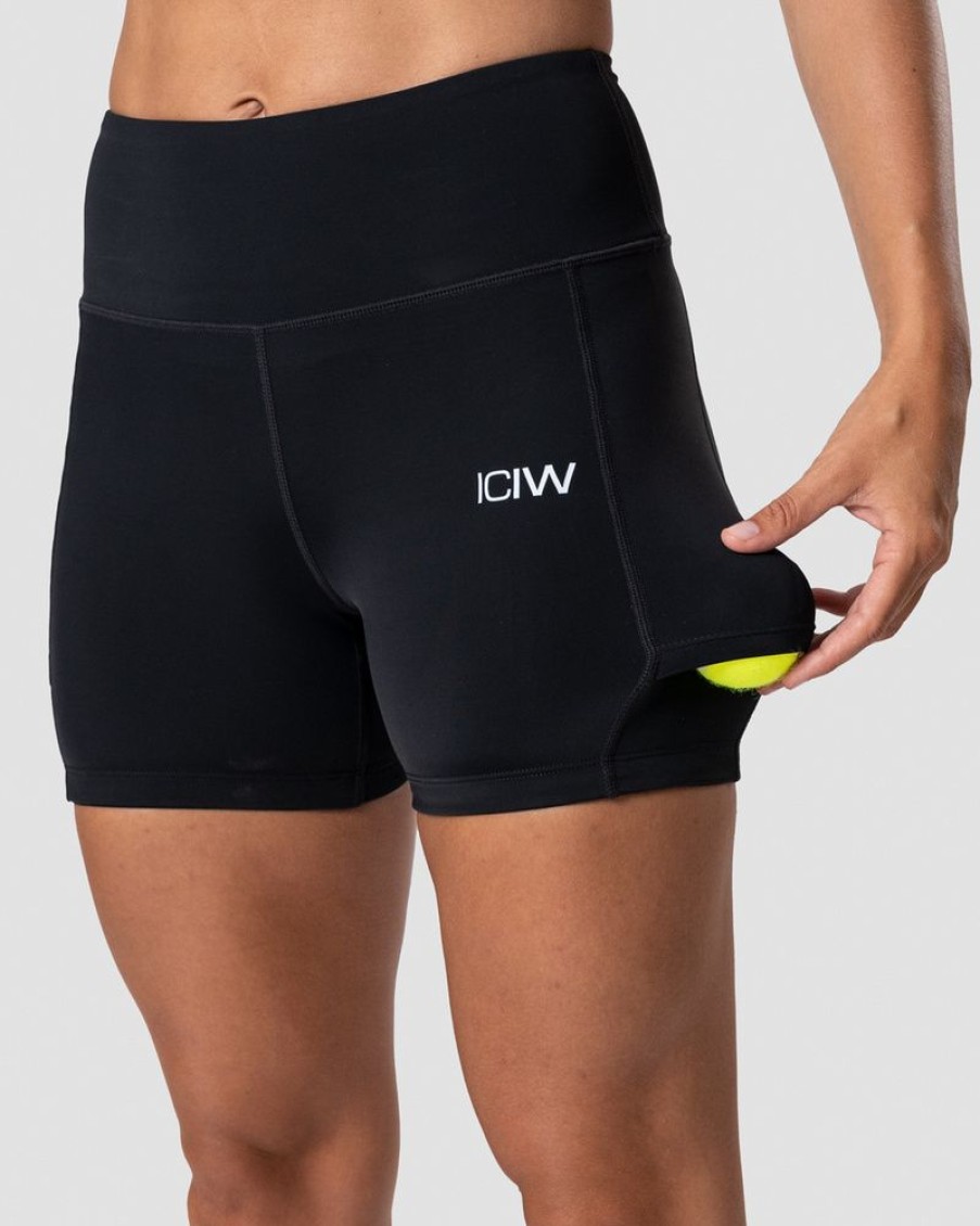 Dame ICIW Shorts | Smash Padel Shorts Black Wmn