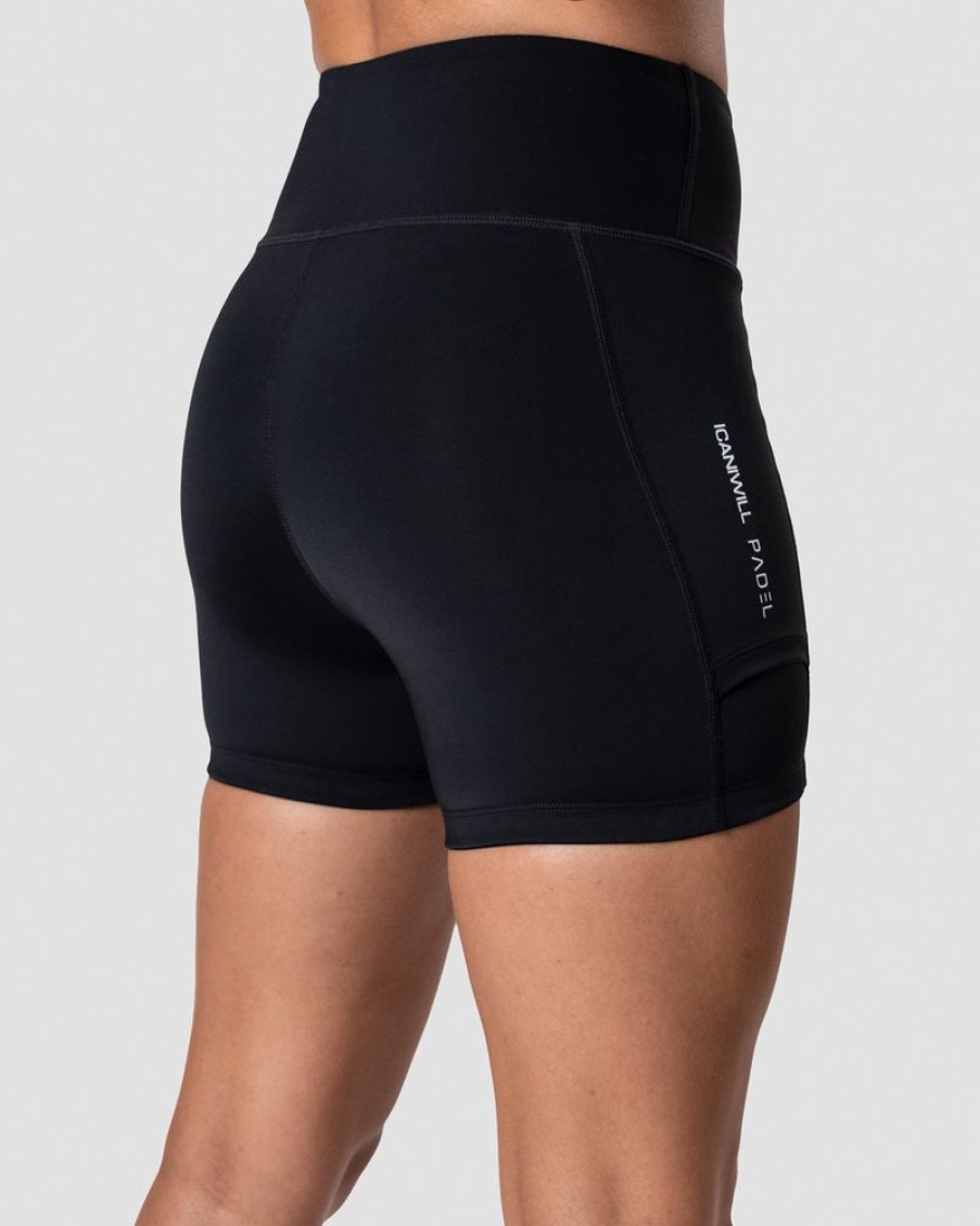 Dame ICIW Shorts | Smash Padel Shorts Black Wmn