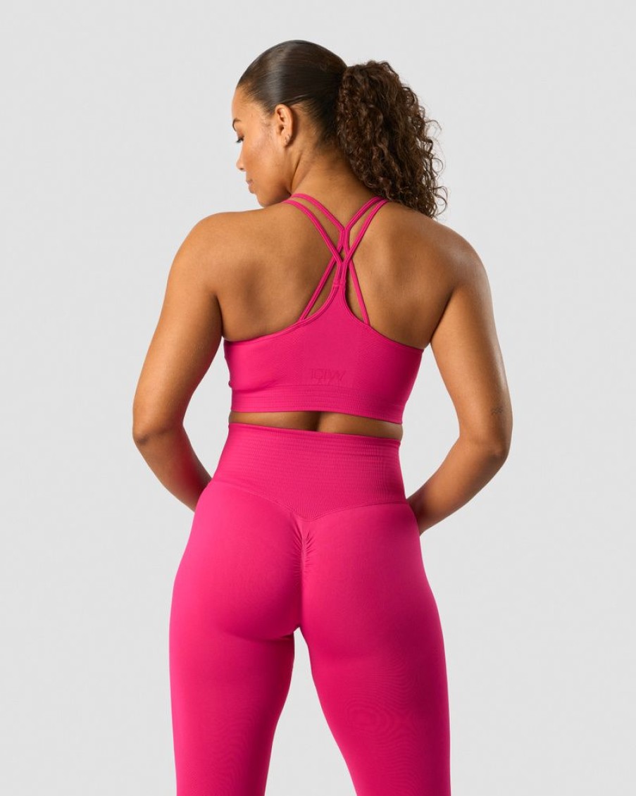 Dame ICIW Sport-Bh | Define Seamless Scrunch Sports Bra Bright Pink
