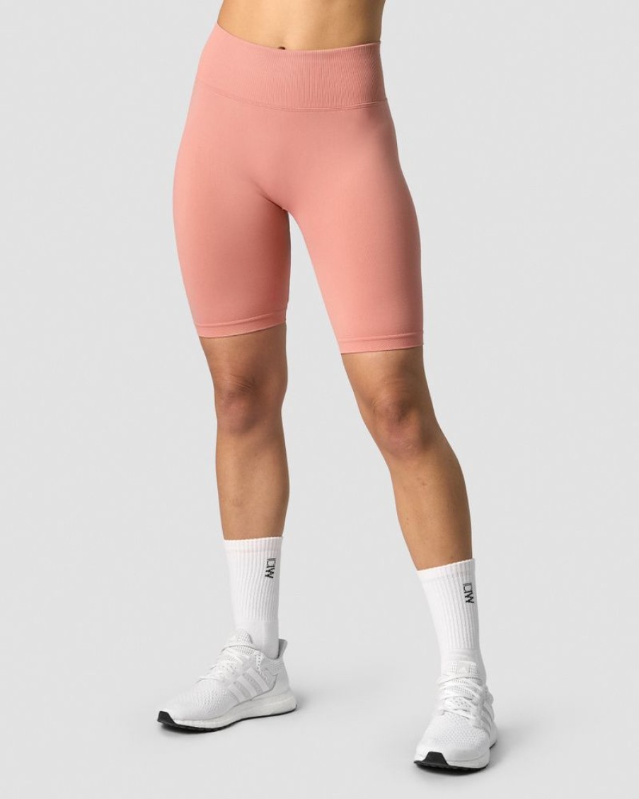 Dame ICIW Seamless | Define Seamless V-Shape Biker Shorts Light Rust