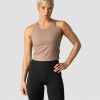 Dame ICIW Topper | Nimble Cropped Tank Top Autumn Brown