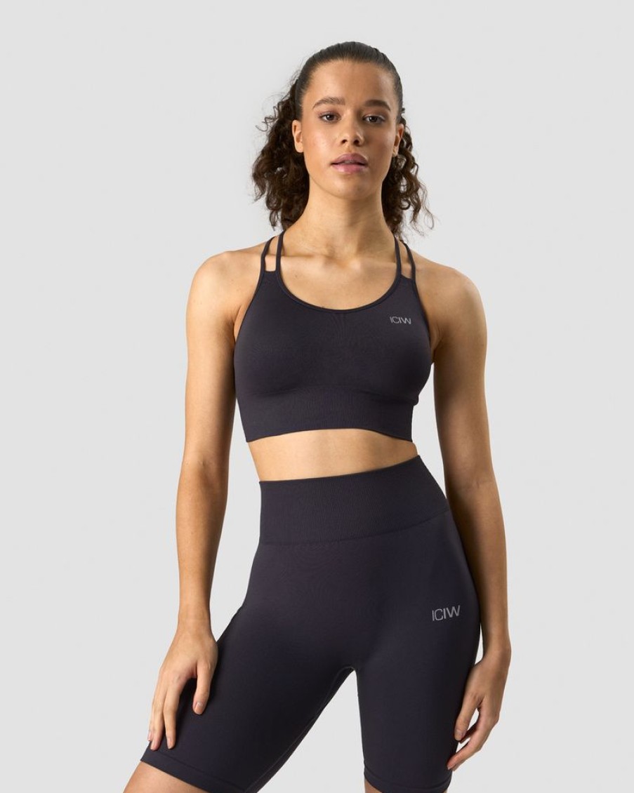 Dame ICIW Sport-Bh | Define Seamless Sports Bra Dk Graphite