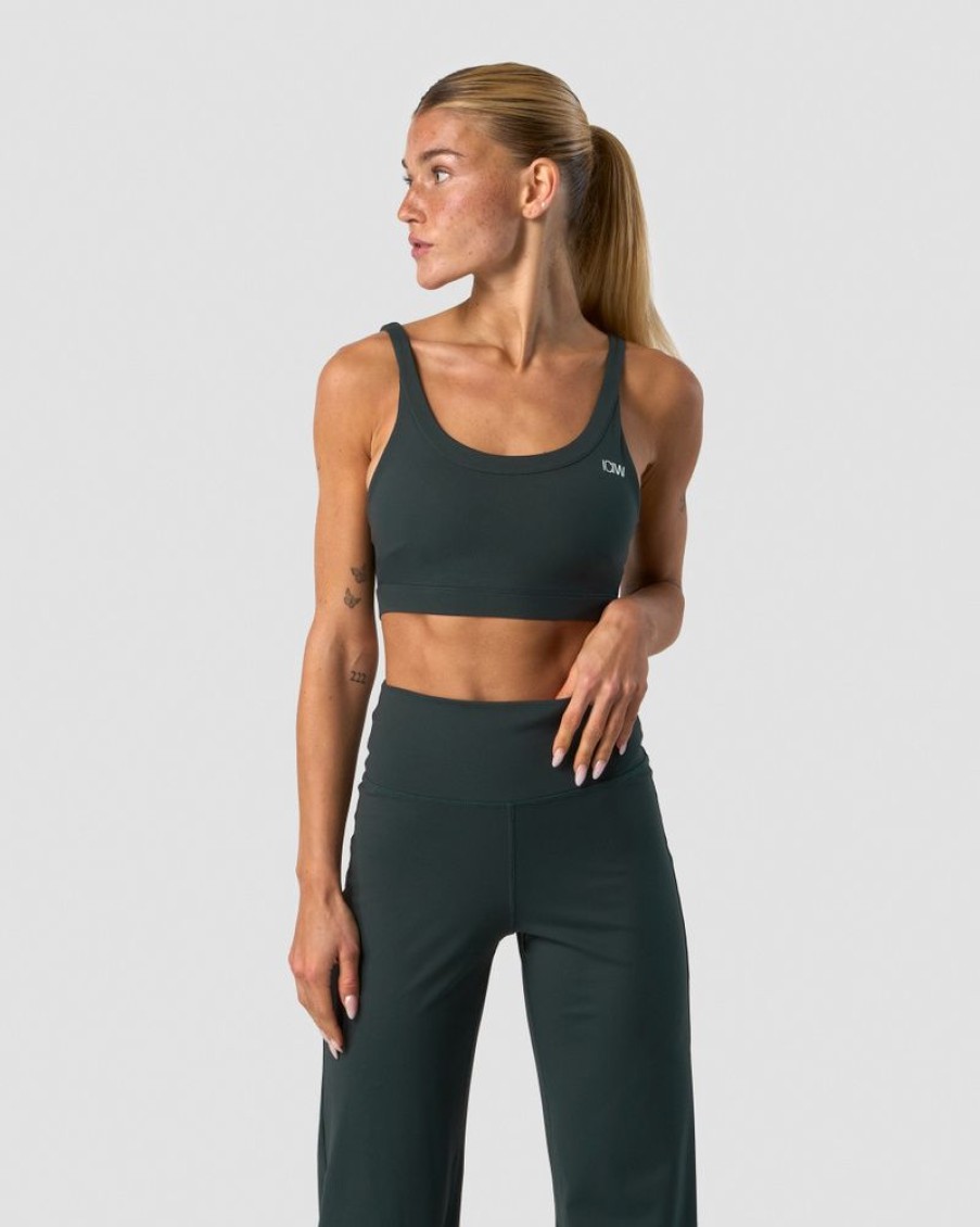Dame ICIW Sport-Bh | Nimble Sports Bra Dark Green