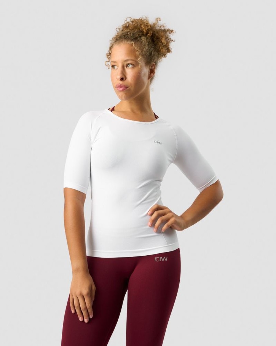 Dame ICIW Seamless | Everyday Seamless T-Shirt Mid Sleeve White