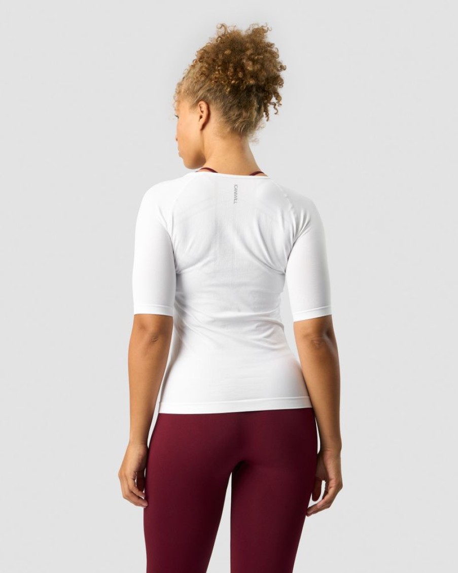 Dame ICIW Seamless | Everyday Seamless T-Shirt Mid Sleeve White