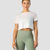 Dame ICIW T-Shirts | Premium Crop Top White Wmn