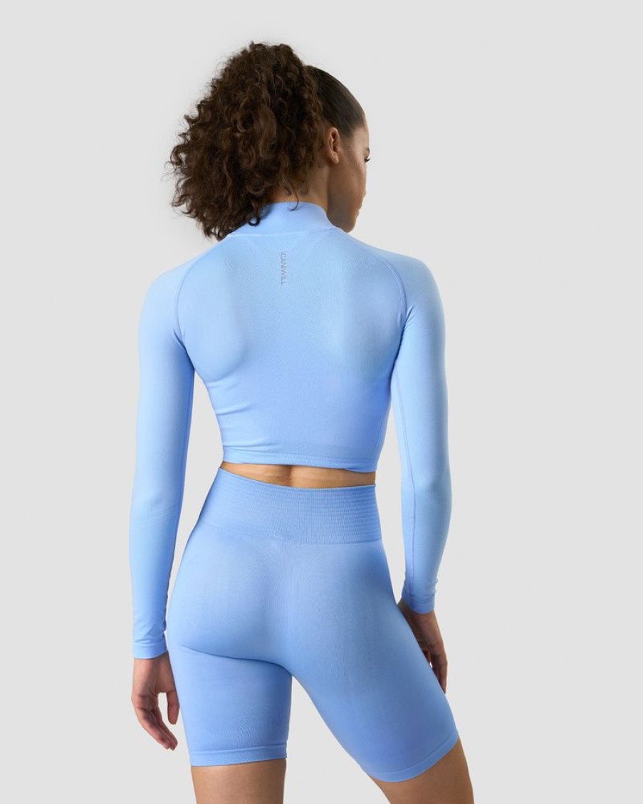Dame ICIW Langermet | Define Cropped 1/4 Zip Daisy Blue
